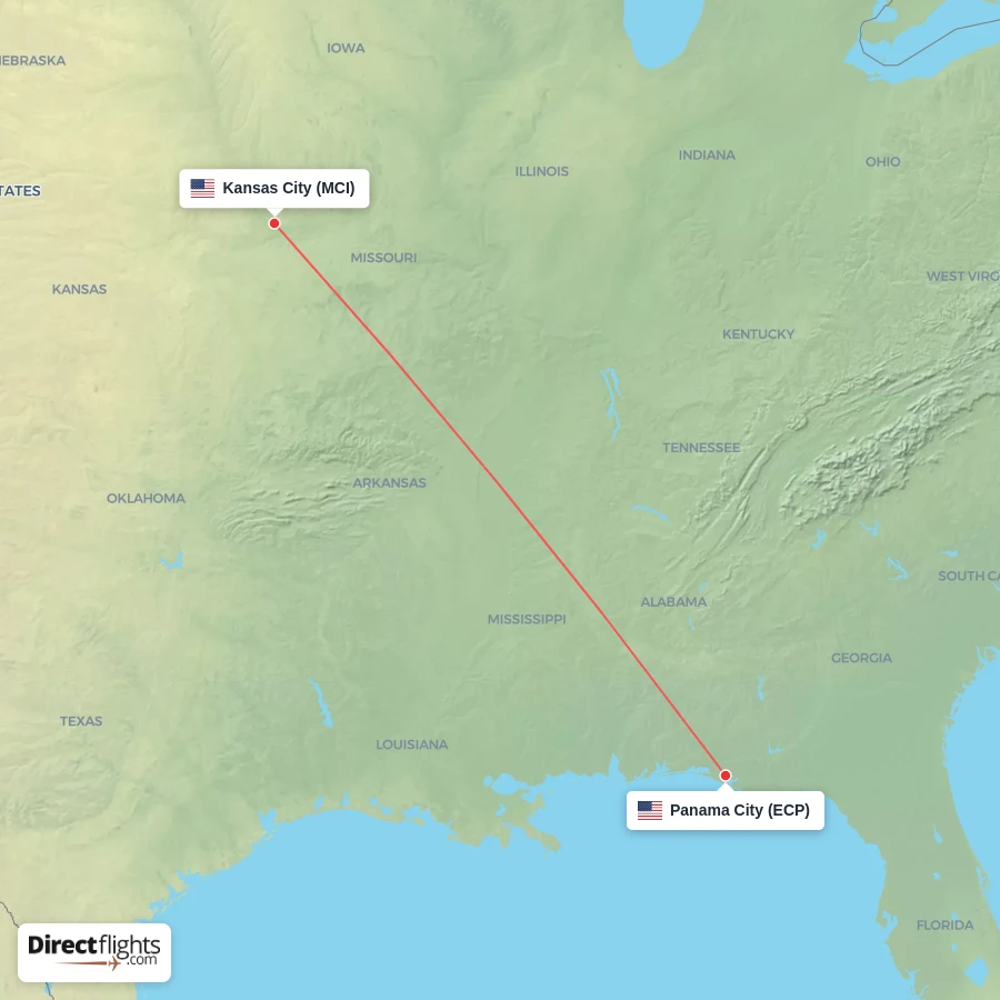 MCI - ECP route map