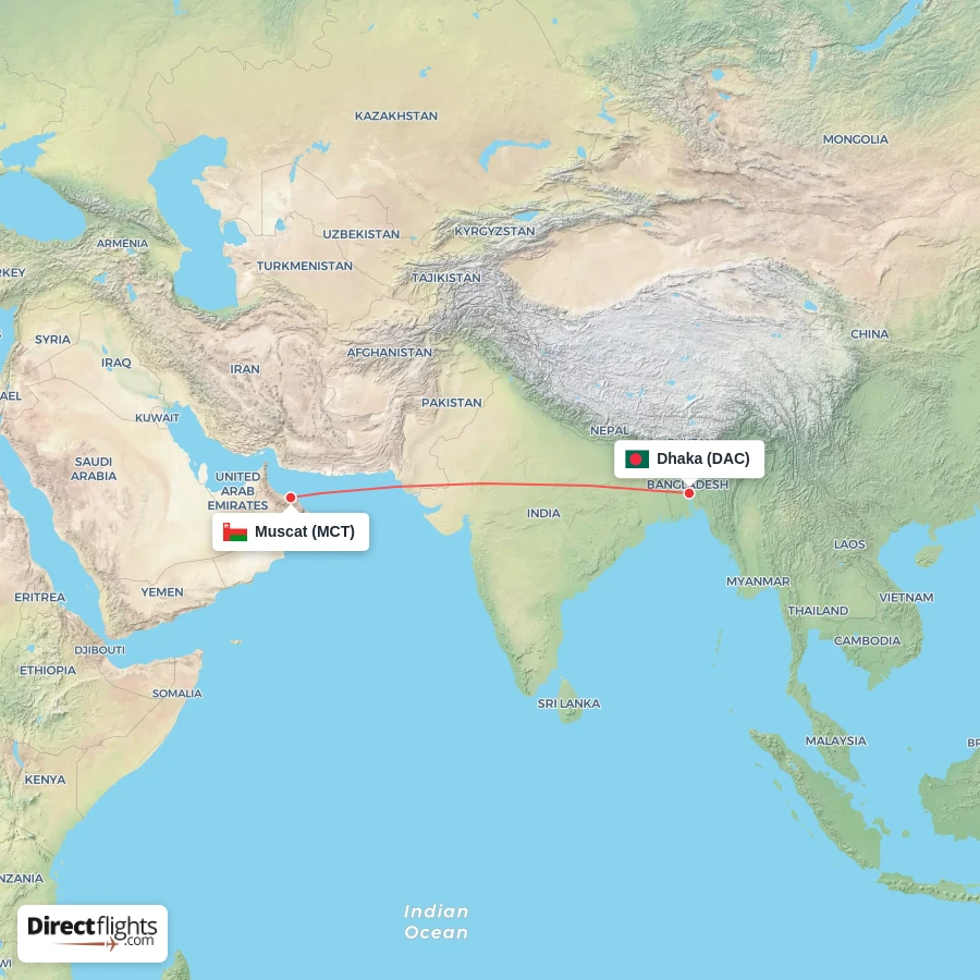 MCT - DAC route map