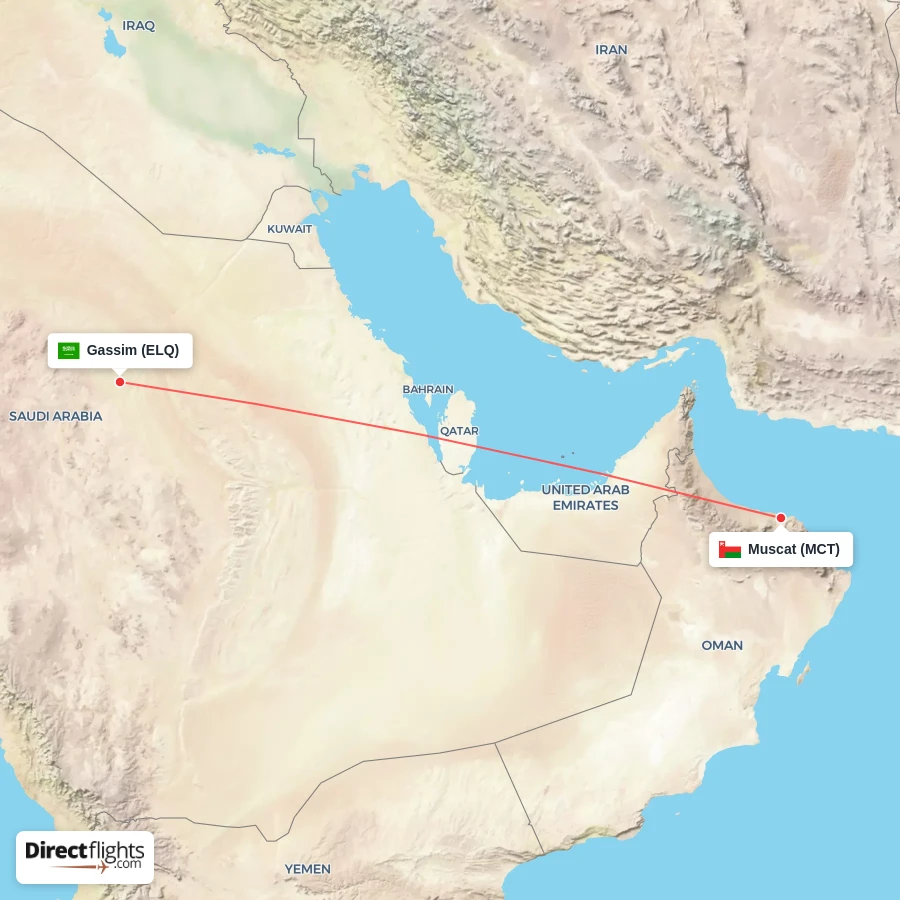 MCT - ELQ route map