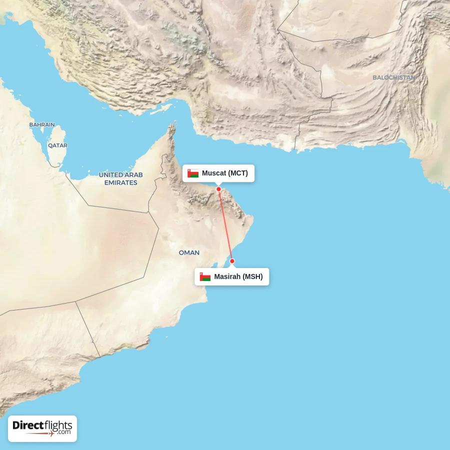 MCT - MSH route map