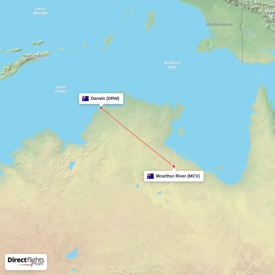MCV - DRW route map