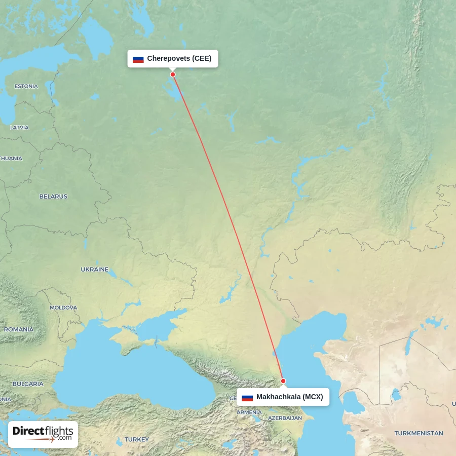 MCX - CEE route map