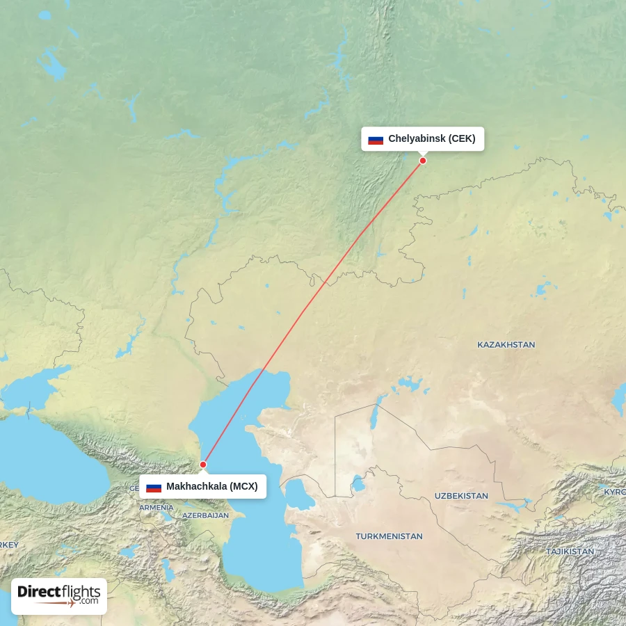 MCX - CEK route map