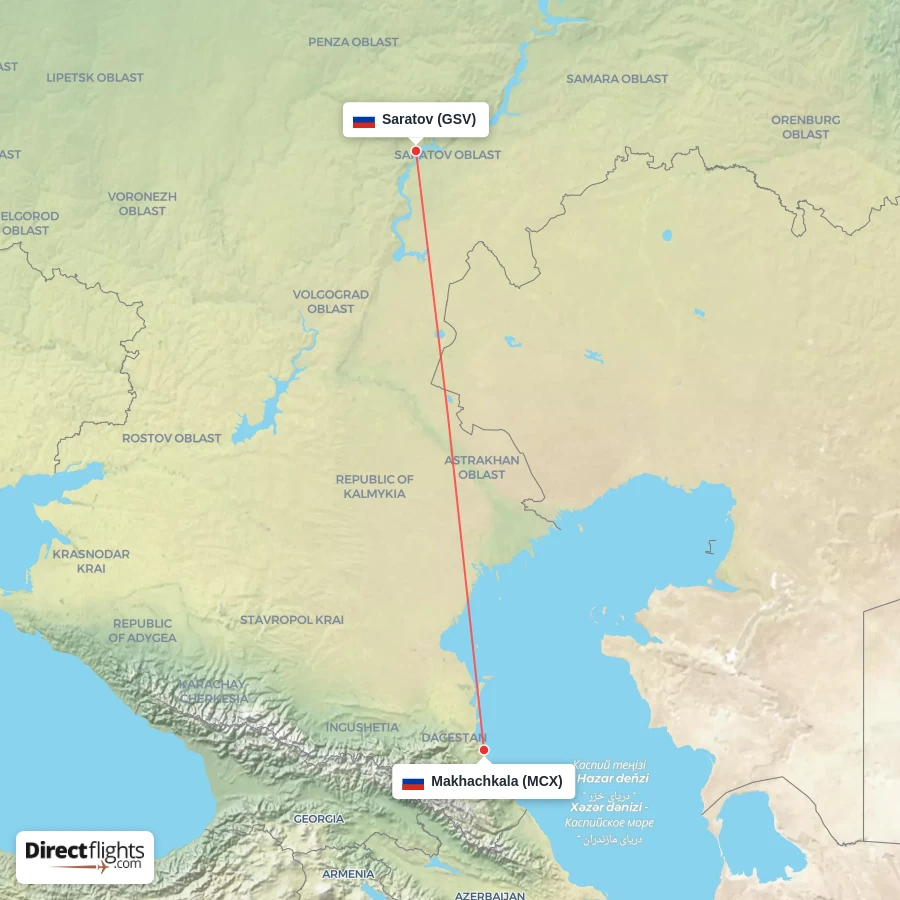 MCX - GSV route map