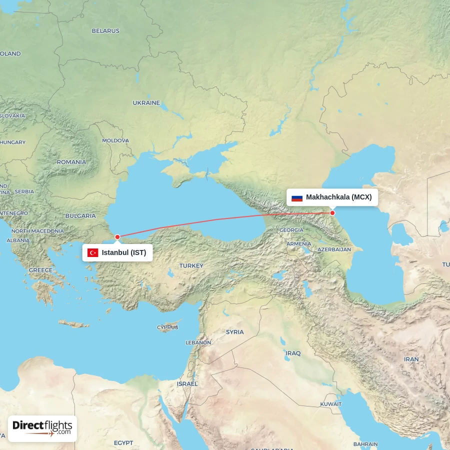 MCX - IST route map