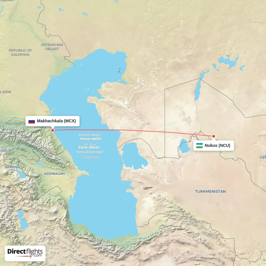 MCX - NCU route map
