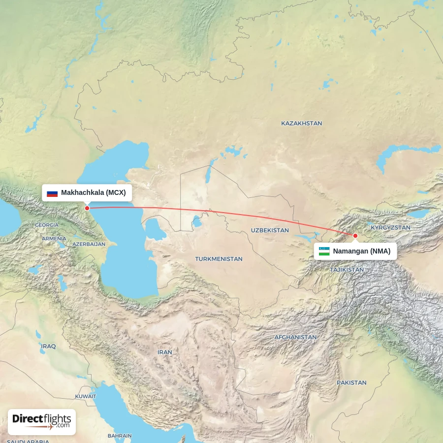 MCX - NMA route map
