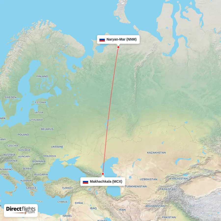 MCX - NNM route map