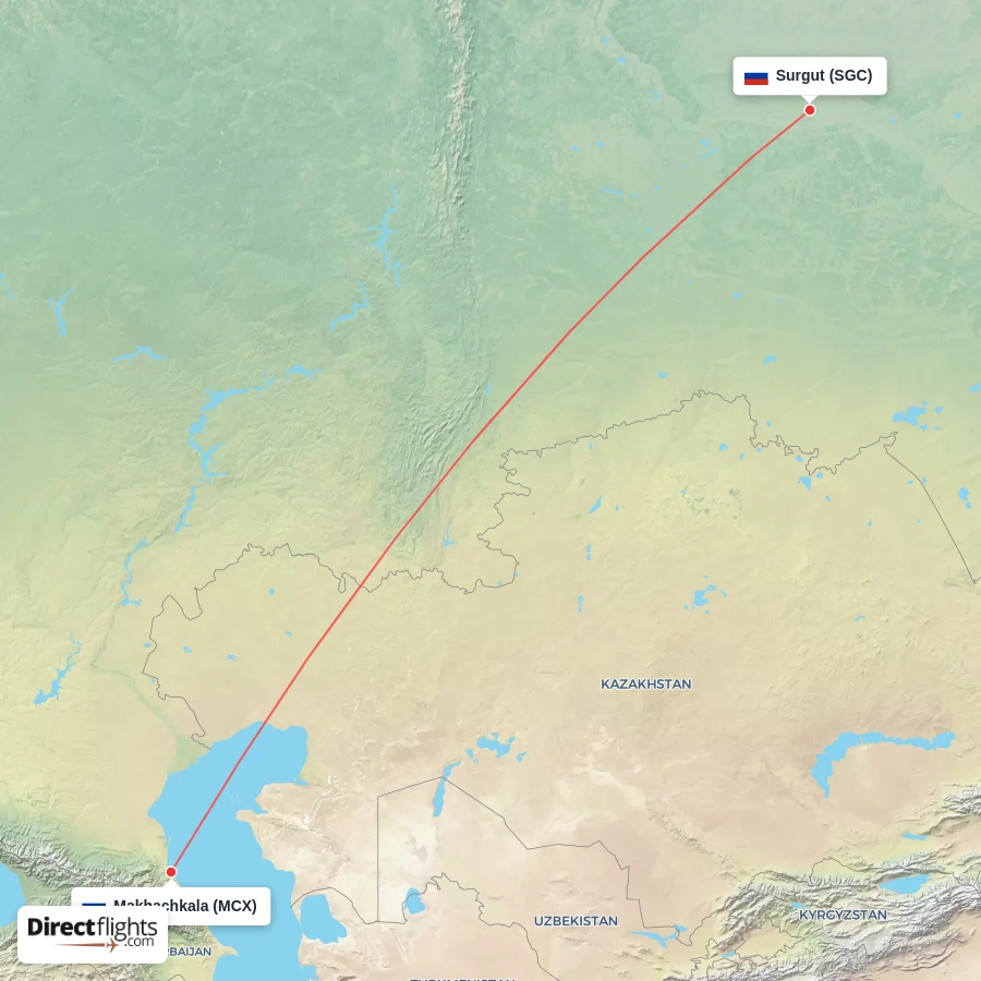 MCX - SGC route map