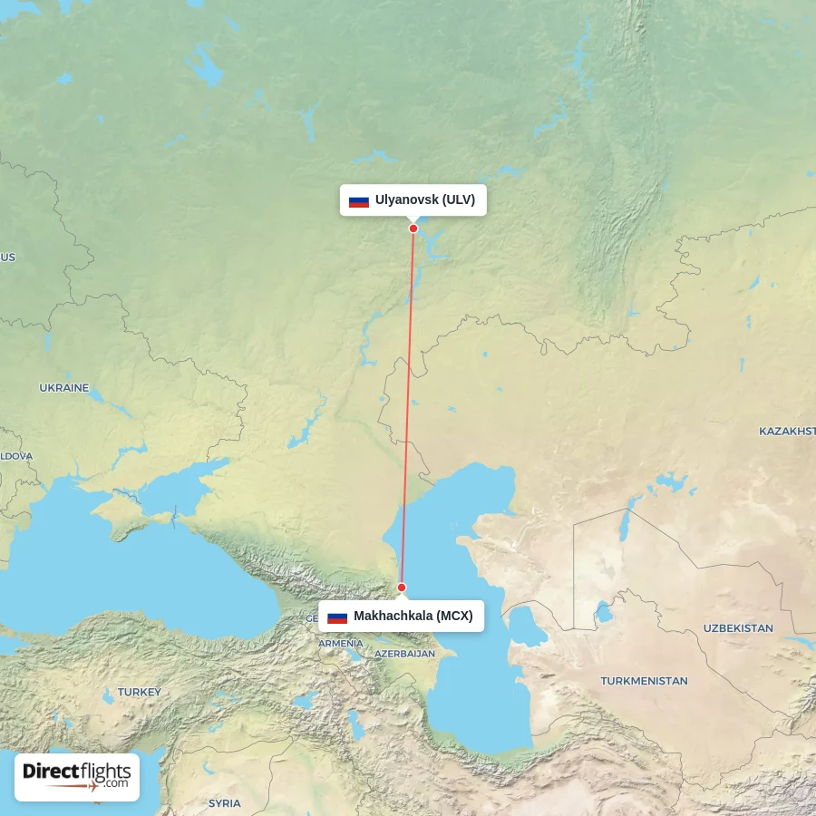 MCX - ULV route map