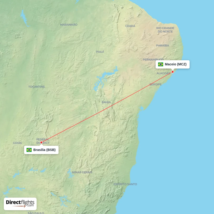MCZ - BSB route map