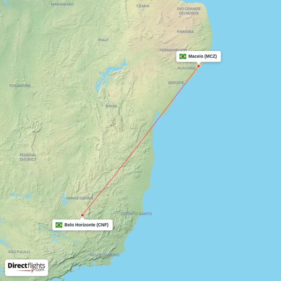 MCZ - CNF route map
