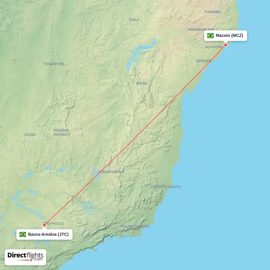 MCZ - JTC route map