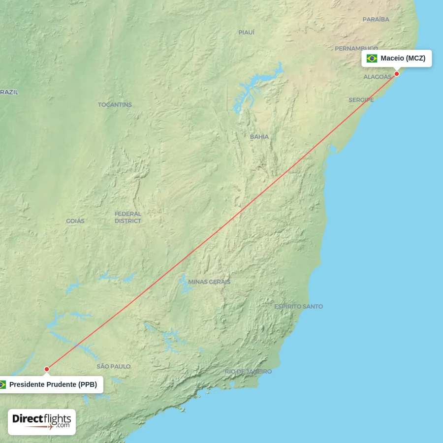 MCZ - PPB route map