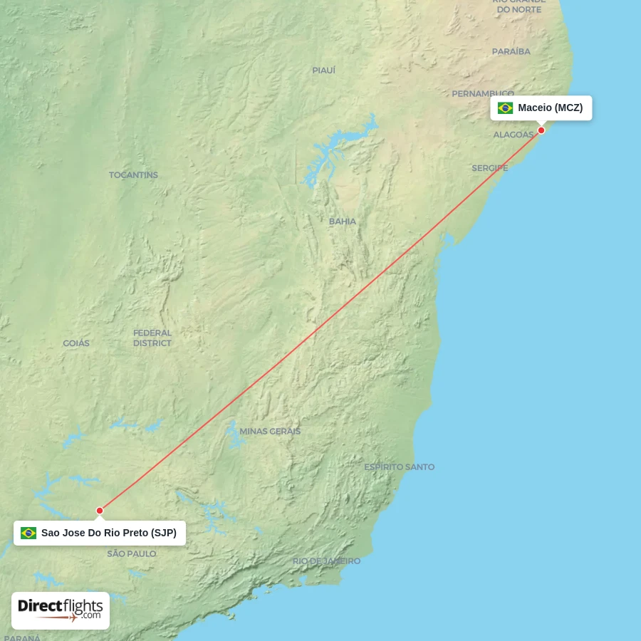 MCZ - SJP route map