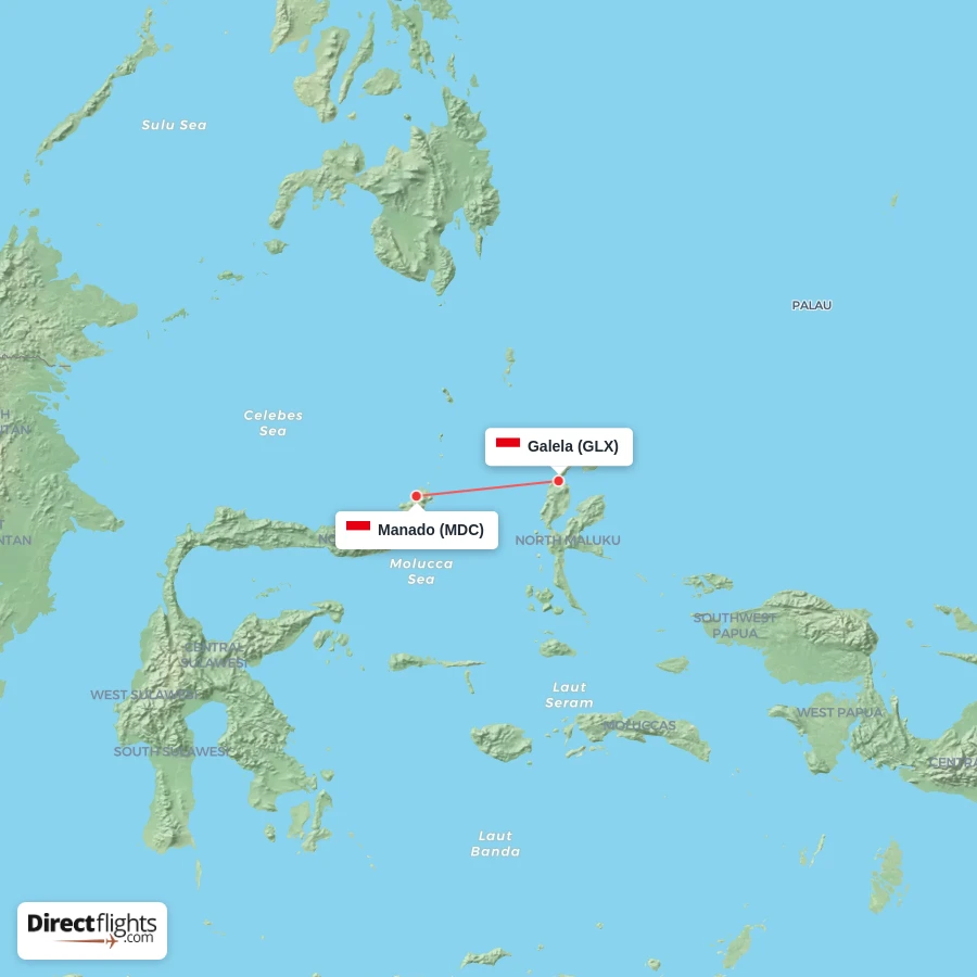 MDC - GLX route map