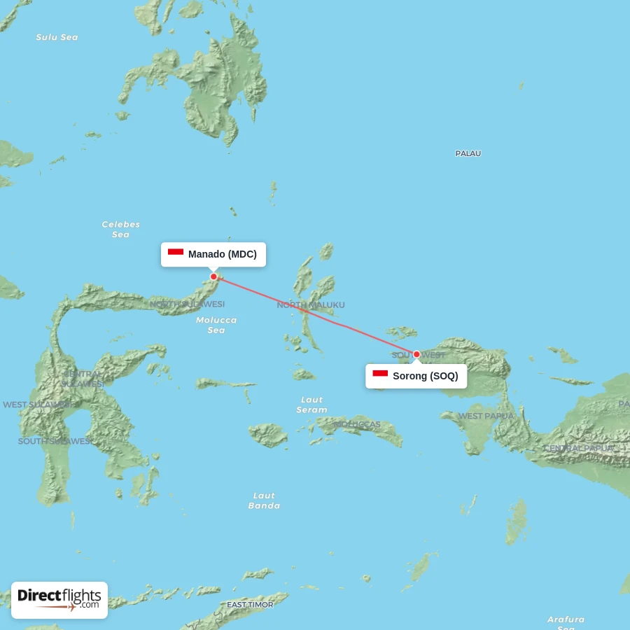 MDC - SOQ route map