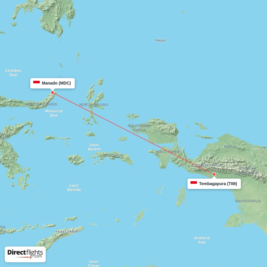 MDC - TIM route map
