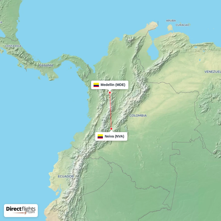 MDE - NVA route map