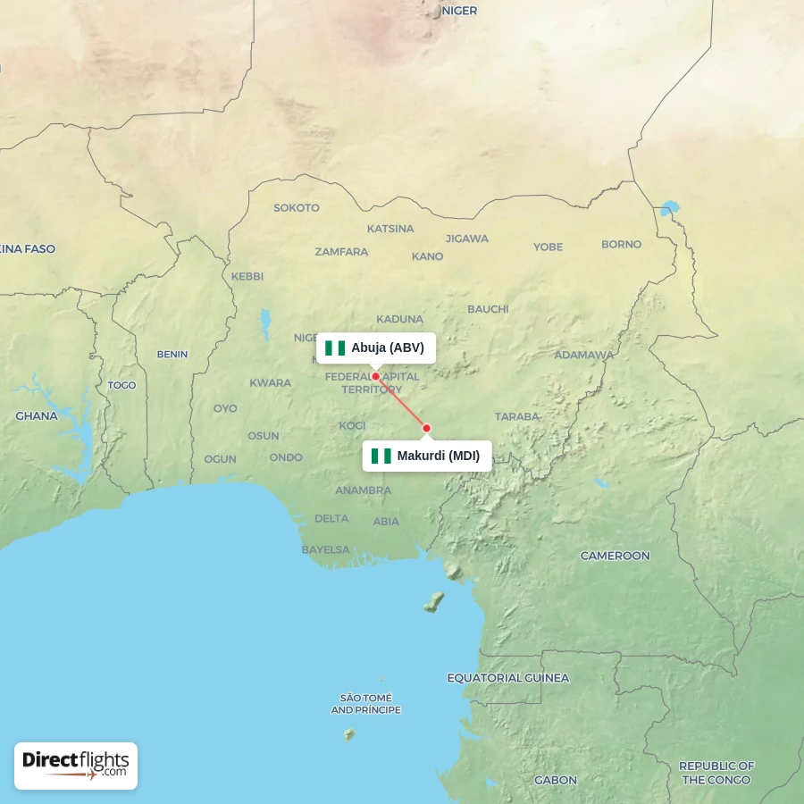 MDI - ABV route map