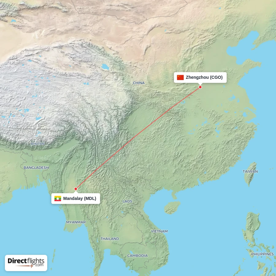 MDL - CGO route map