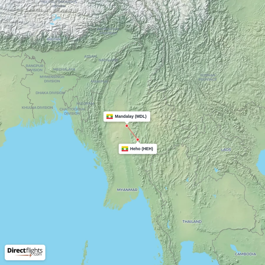 MDL - HEH route map