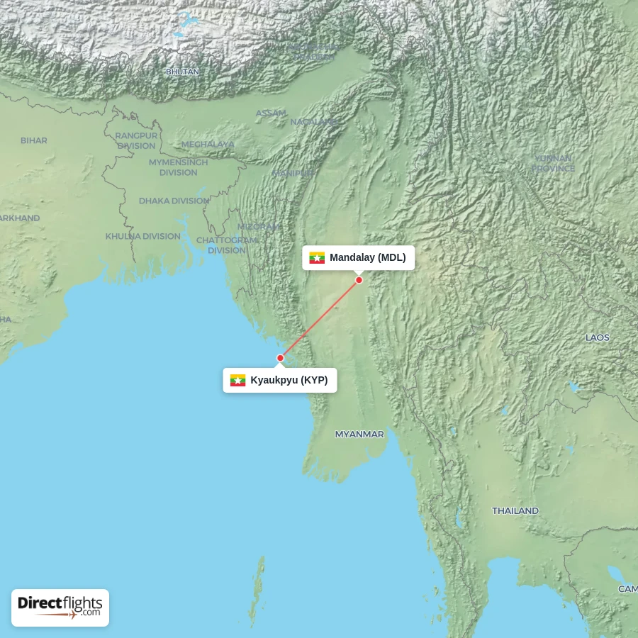MDL - KYP route map
