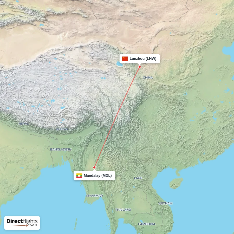MDL - LHW route map