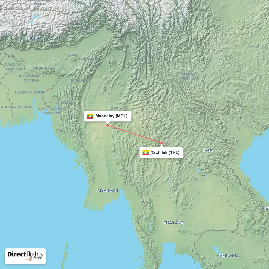 MDL - THL route map