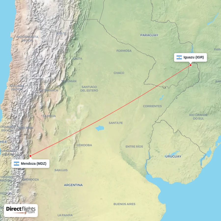 MDZ - IGR route map