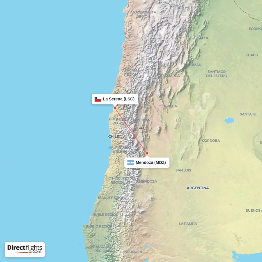 MDZ - LSC route map