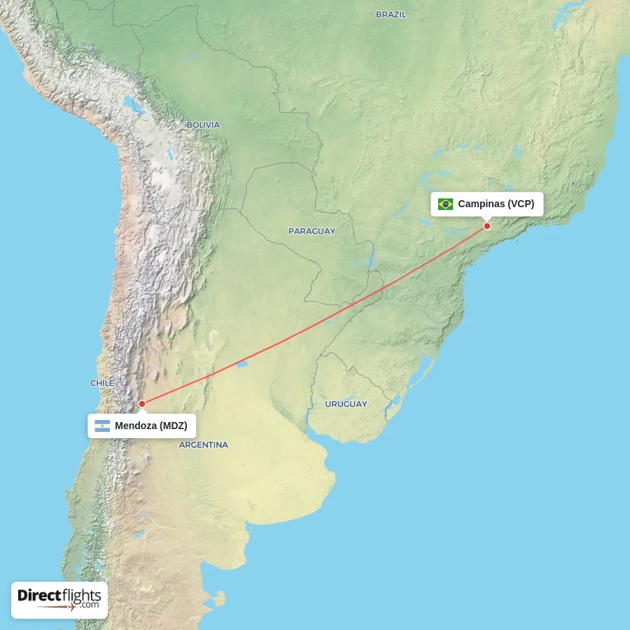 MDZ - VCP route map
