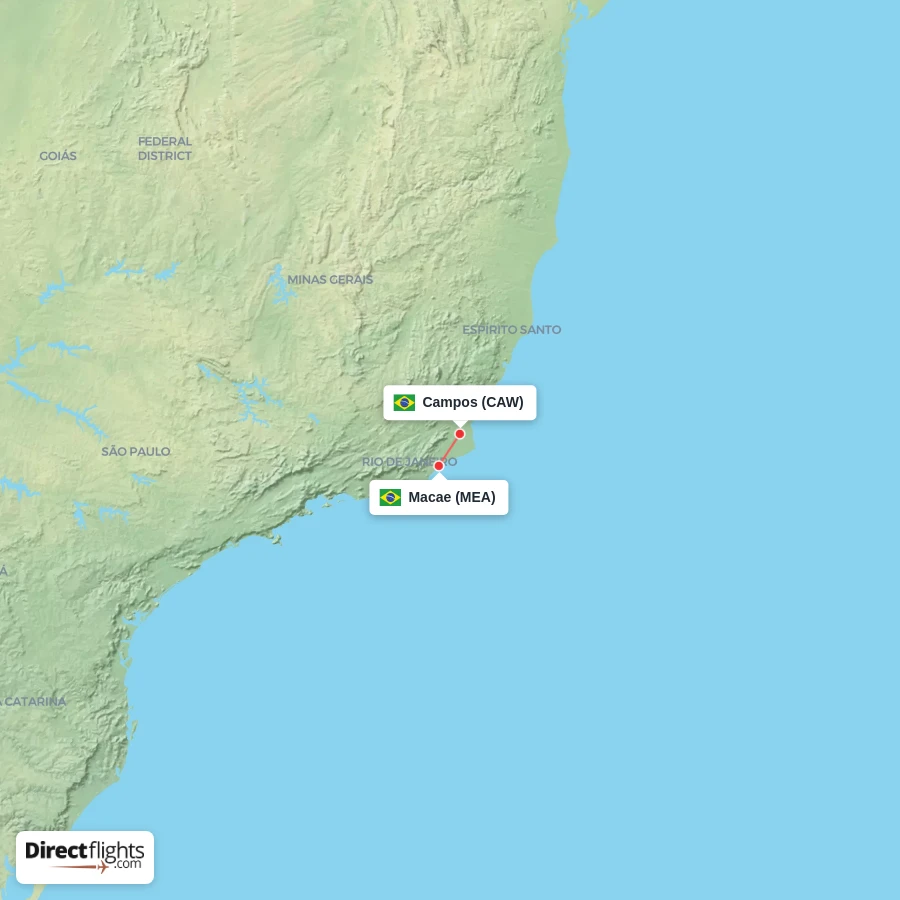 MEA - CAW route map