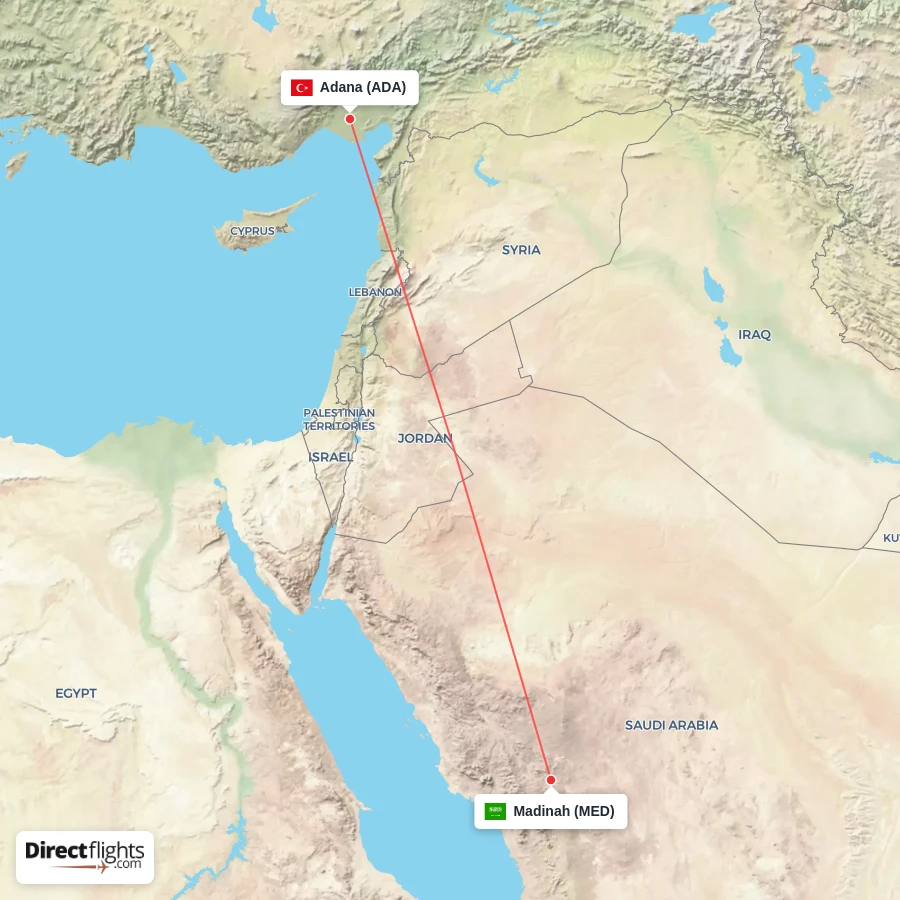 MED - ADA route map