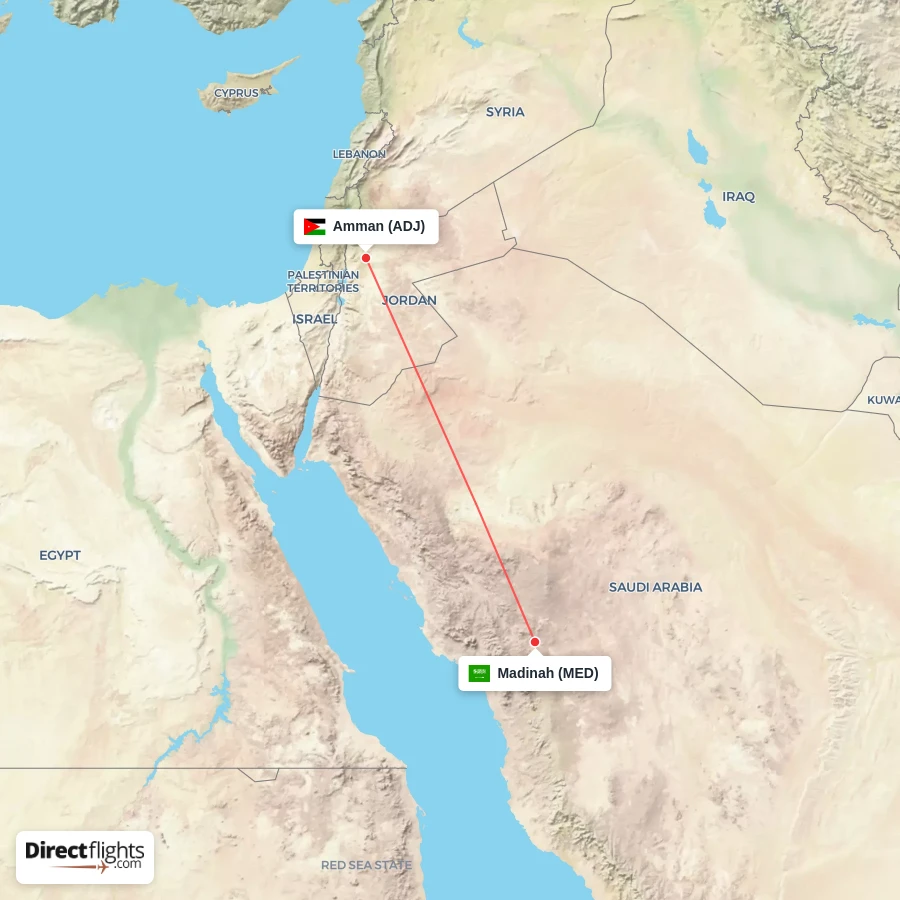 MED - ADJ route map