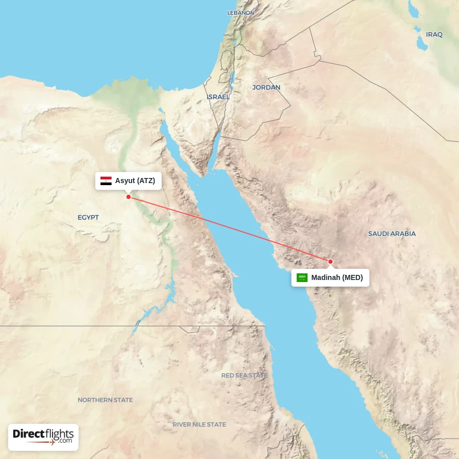 MED - ATZ route map