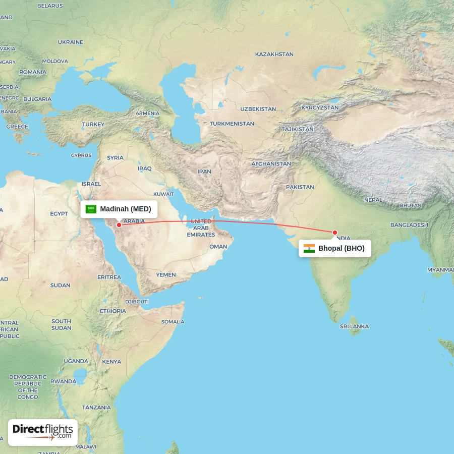 MED - BHO route map