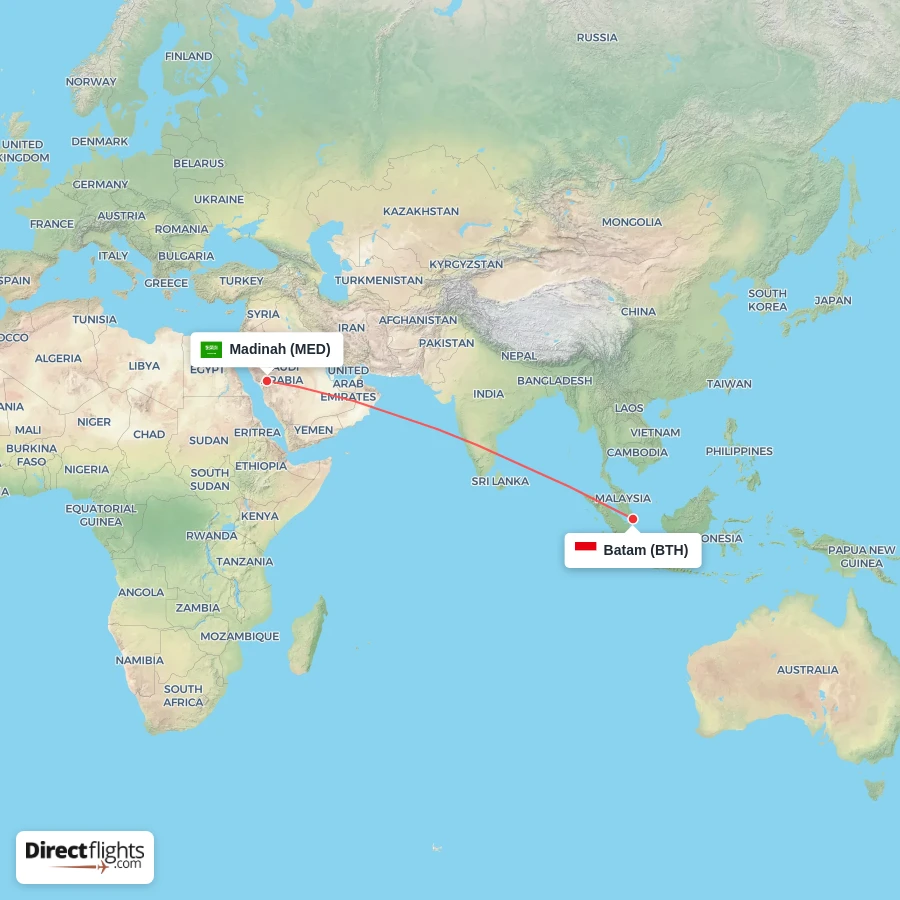 MED - BTH route map