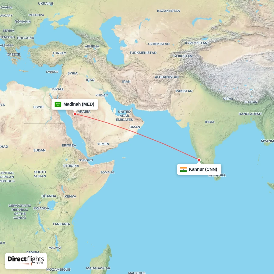 MED - CNN route map