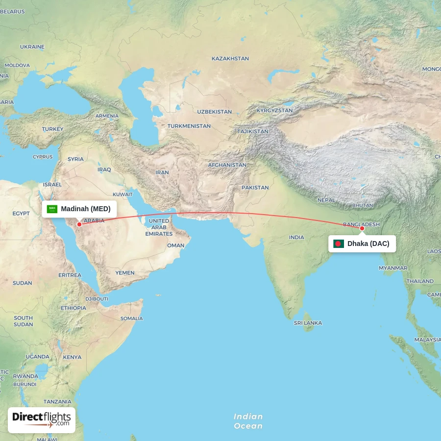 MED - DAC route map