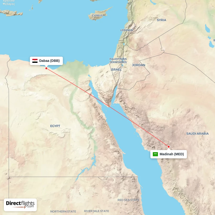 MED - DBB route map