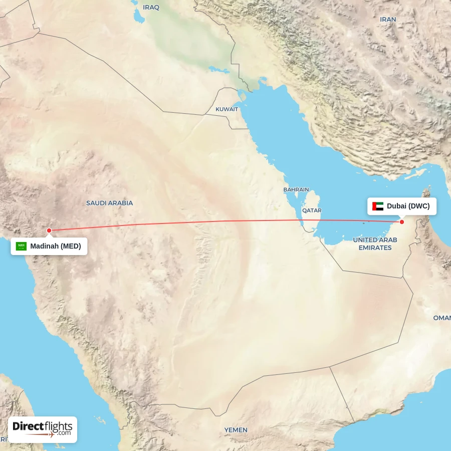 MED - DWC route map