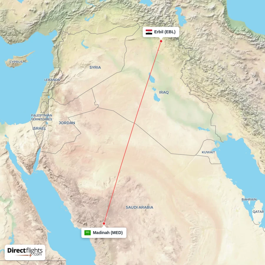 MED - EBL route map