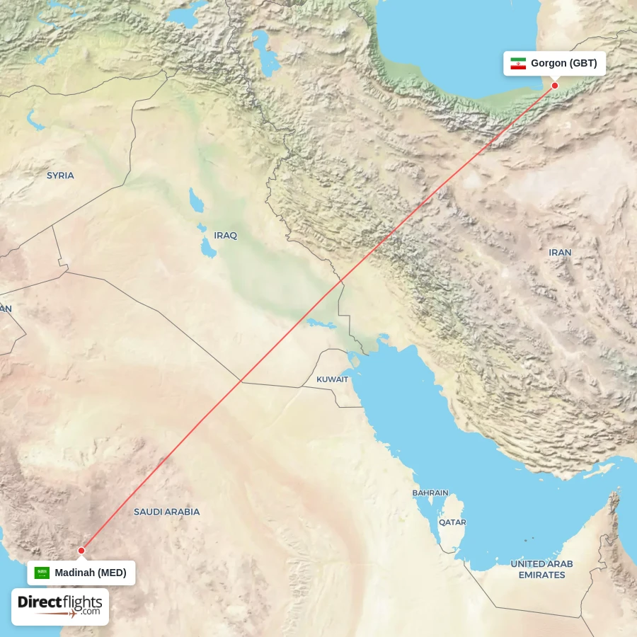 MED - GBT route map