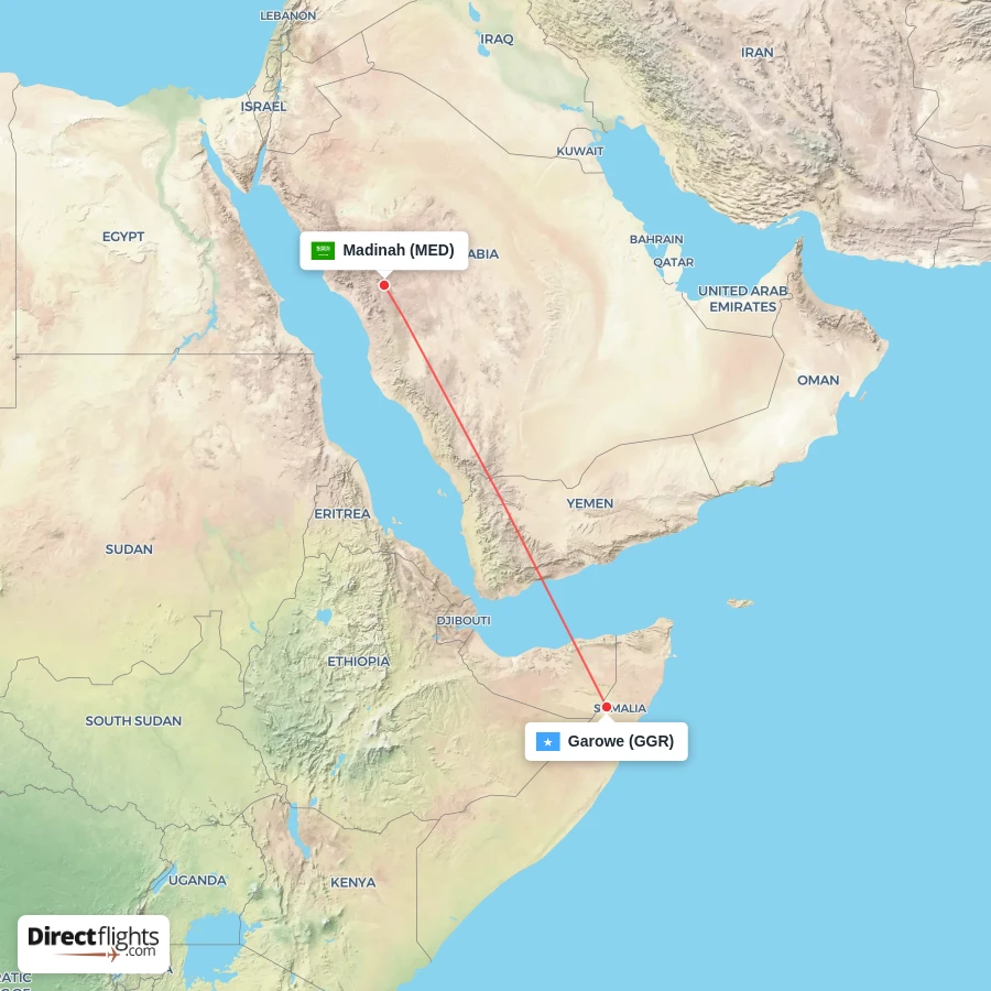 MED - GGR route map