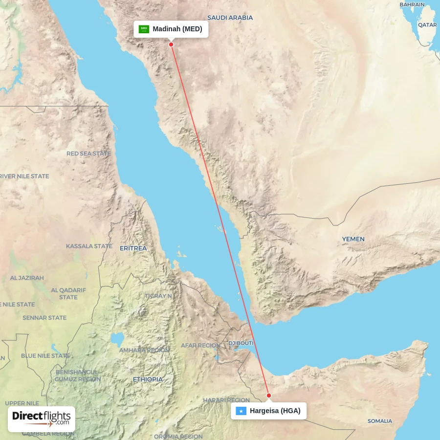MED - HGA route map