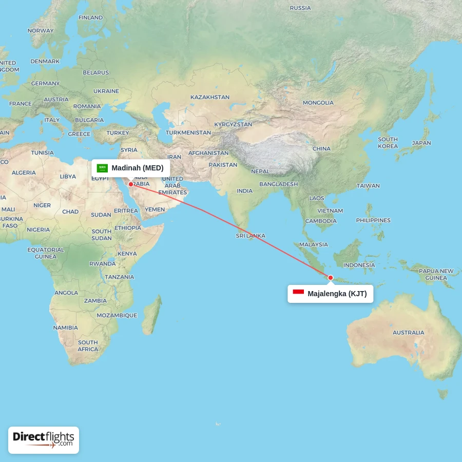 MED - KJT route map
