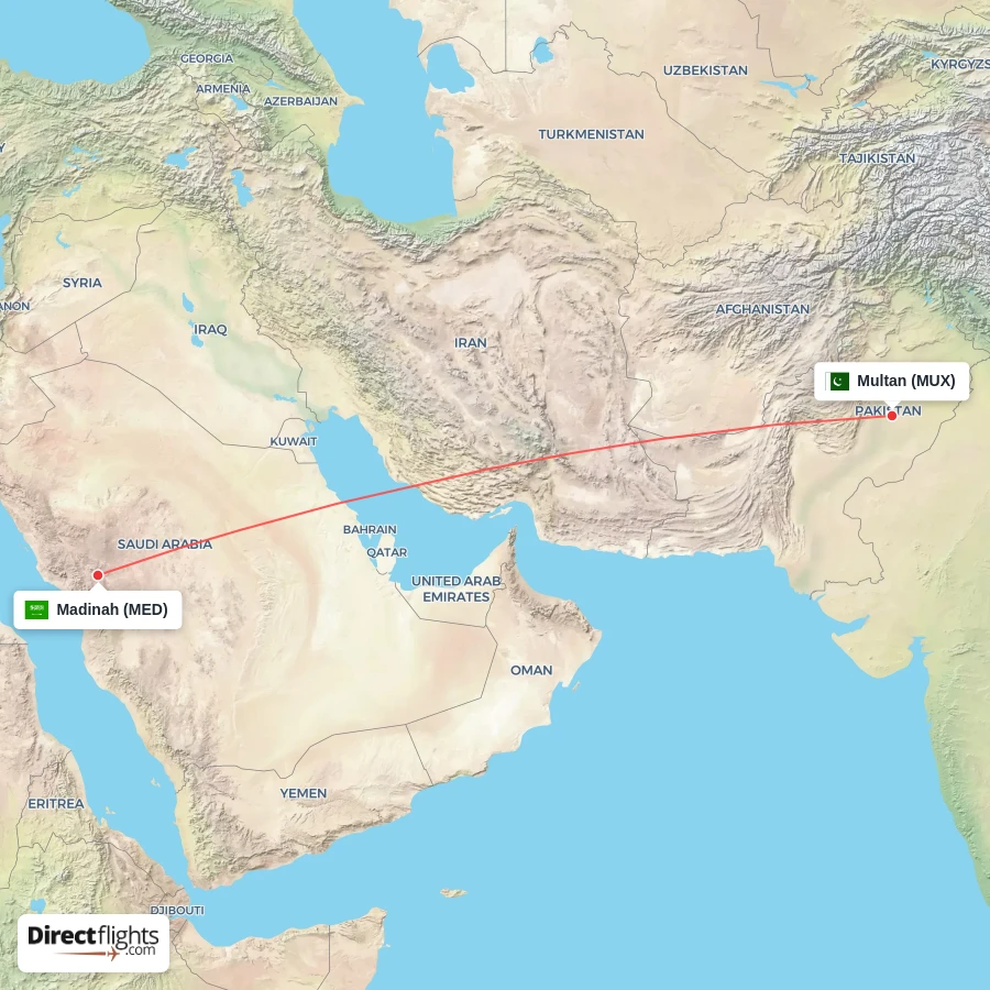 MED - MUX route map