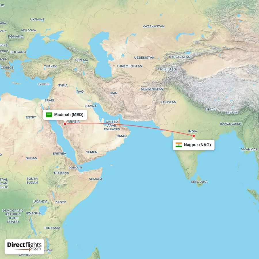 MED - NAG route map
