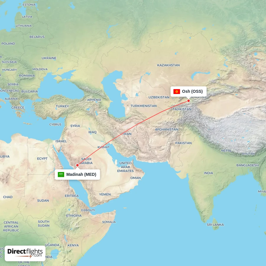 MED - OSS route map